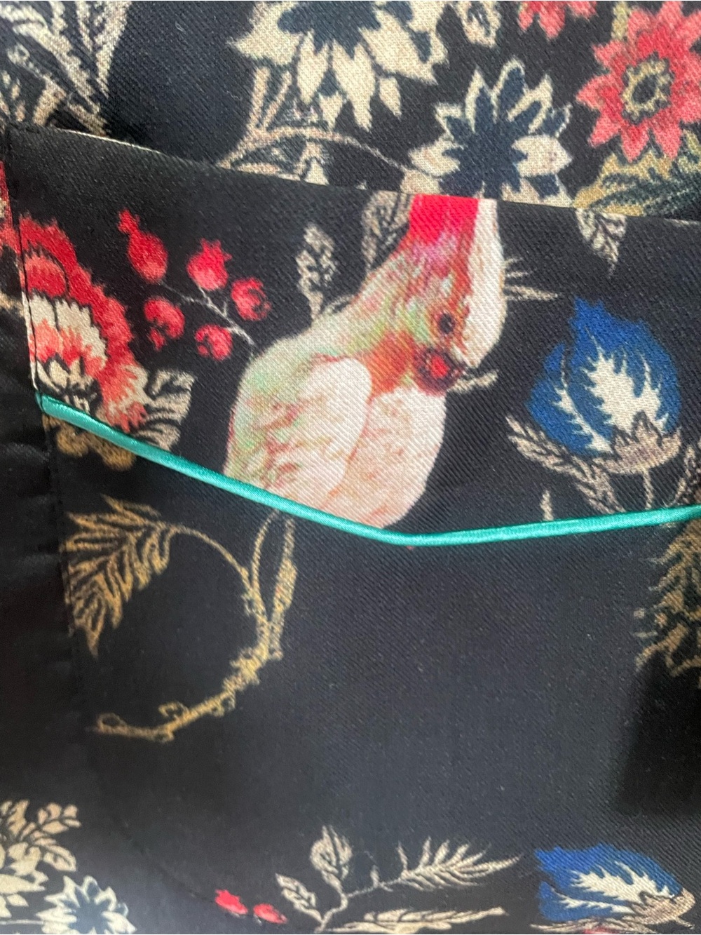 Etro Tiger & Floral Silk Smoking Jacket - Picture 12 of 15